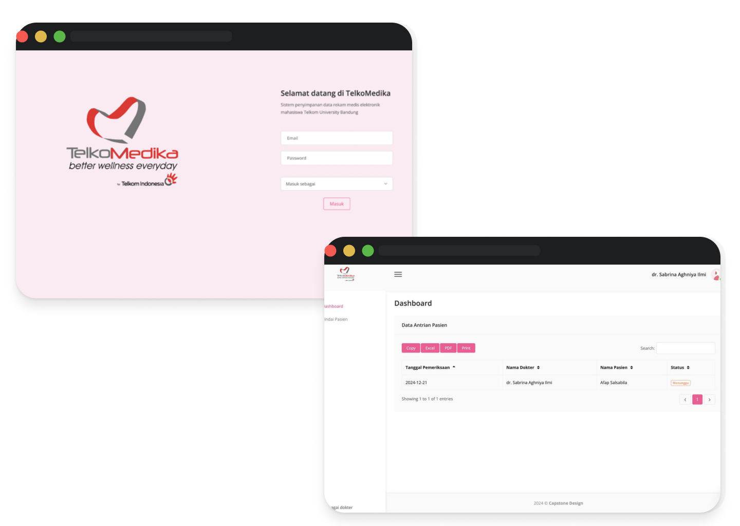 Telkomedika RFID System Mockup